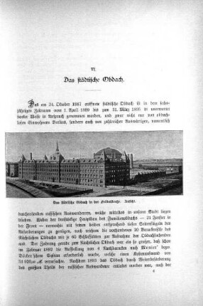 VI. Das städtische Obdach
