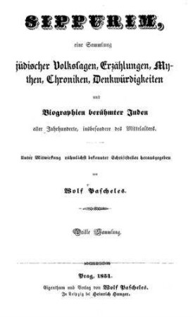 In: Sippurim ; Band 3