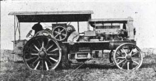 Seilzugmaschine mit MAN-150-PS-Dieselmotor von Fowler, Magdeburg