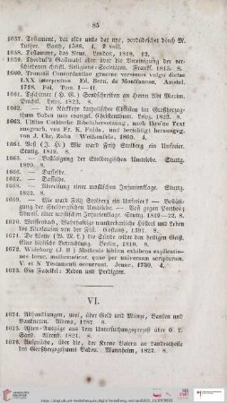 VI.[Jurisprudenz und Staatswissenschaft. Medicin. Landwirtschaft und Naturwissenschaft (Nr. 1674 - 1732)