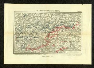 Skizze 5. Die 2. Armee vom 29.8. abds. bis 30.8.1914.