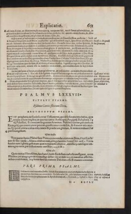Psalmus LXXXVII.