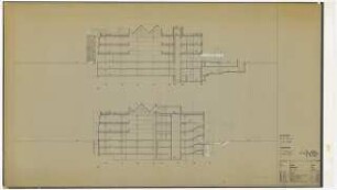 Zentralbibliothek der Landbauwissenschaft, Bonn Neubau: Schnitte, XX, YY, 1:100