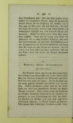 41. Gewerbe, Kuenste, Wissenschaften. (J. 1138 - 1272.)