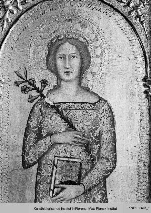 Triptychon : Heilige Dorothea oder heilige Elisabeth