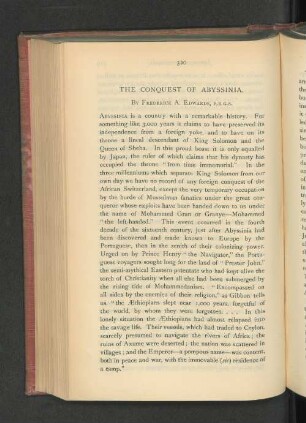 The Conquest of Abyssinia.