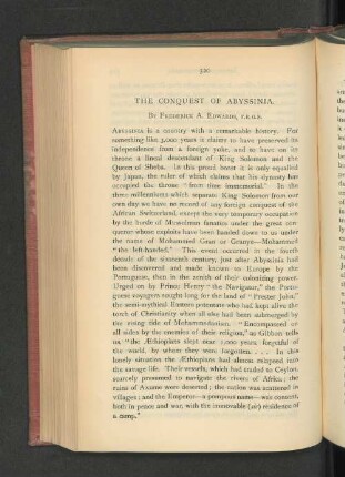 The Conquest of Abyssinia.
