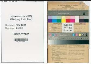 Entnazifizierung Walter Hucke , geb. 13.03.1904 (Steiger)
