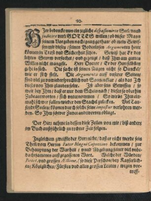 Hier bedencke nun ein jegliche dispassionirte Seel ...