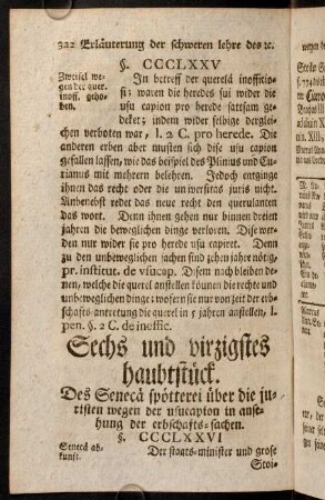 322-252, Sechs und virzigstes Haubtstück. - Siben und virzigstes Haubtstück.