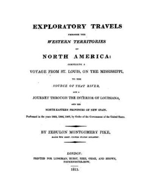 Exploratory travels through the western territories of North America