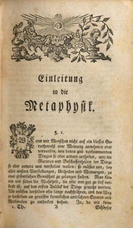 Georg Friedrich Meiers, öffentlichen ordentlichen Lehrers der Weltweisheit zu Halle ... Metaphysik, 1