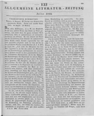 Humboldt, W. von: Wilhelm von Humboldts gesammelte Werke. Bd. 1-2. Berlin: Reimer 1841