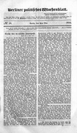 No 18, 3. Mai 1834