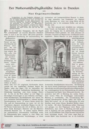 2: Der Mathematisch-Physikalische Salon in Dresden, [1]