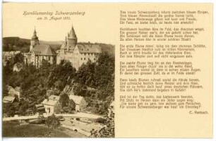 Schwarzenberg. Blick auf Schwarzenberg