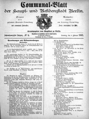 1885,6: No. 6, 8. Februar 1885
