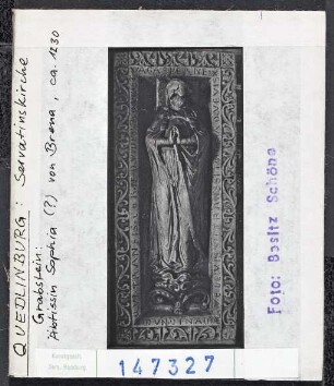 Quedlinburg, St. Servatius: Äbtissin Sophie von Brena, um 1230