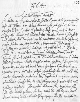 Brief an Oskar Fried