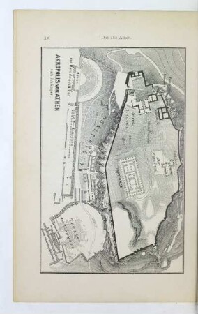 Akropolis von Athen nach J A. Kaupert