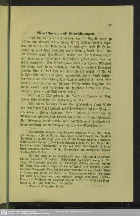 Mordthaten und Hinrichtungen