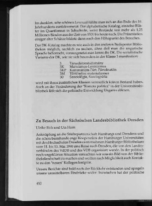 Zu Besuch in der Sächsischen Landesbibliothek Dresden