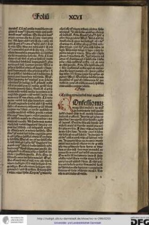 Ex libro retractionum divi Augustini.