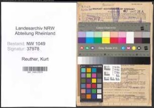 Entnazifizierung Kurt Reuther , geb. 08.08.1903 (Gastwirt)