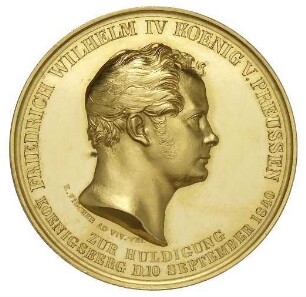 Fischer, Johann Karl und Christoph Carl Pfeuffer: Huldigung an Friedrich Wilhelm IV. in Berlin