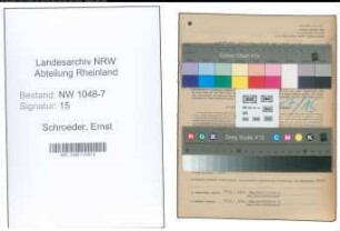 Entnazifizierung Ernst Schroeder , geb. 07.03.1907 (Kaufmaennischer Angestellter)