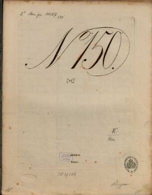 Sammlung von Märschen für türkische Musik : zum bestimmten Gebrauch d. königl. preuss. Armee (geschwinder Schritt). [11], Verdi, [Giuseppe] : Defilir-Marsch über Motive aus Rigoletto, arr. von Wieprecht