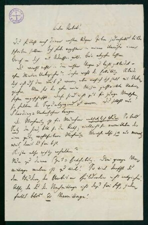 Brief vom 29. Oktober 1869