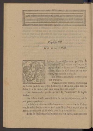 Capítulo VII - ¡Te mataré!