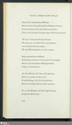 Vogel Strauss im Schlaf