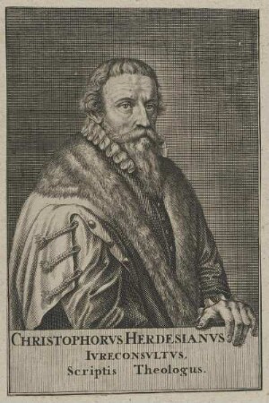 Bildnis des Christophorus Herdesianus