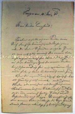 Brief an Bernhard Rostosky von Ludwig