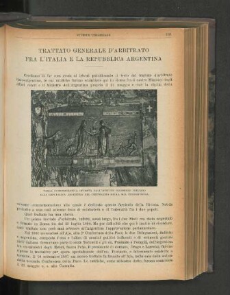 Trattato Generale D'Arbitrato Fra L'Italia E La Republica Argentina.
