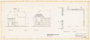 Johannesstift Berlin-Spandau Umbau Brudersaal: Ansicht Nord/Ost, Nord/West 1:100, Grundriss 1:50