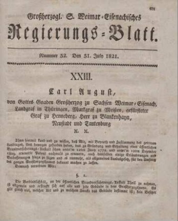 Nr. 32 : 31. July 1821