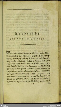 Vorbericht zur dritten Auflage