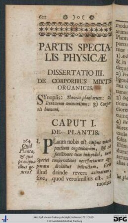 Dissertatio III. De Corporibus Mixtis Organicis.