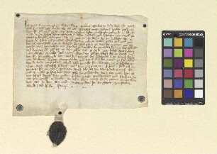 Peter Fritze, Bürger zu Hammelburg, verkauft eine Gut zu Erthal an die Gebrüder Johann und Heinrich von Erthal, das er bisher von diesen zu Lehen hatte.