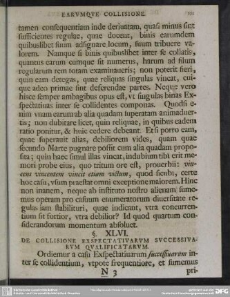§. XLVI. De Collisione Exspectativarum Successivarum Qualificatarum