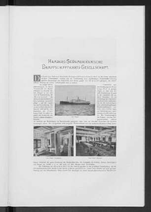 Hamburg-Südamerikanische Dampfschifffahrts-Gesellschaft.