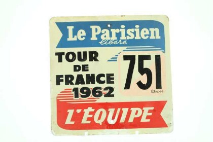 Werbeschild, Tour de France 1962