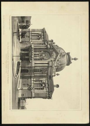 Tafel 1. Das Neue Lustspielhaus am Leopold-Ring in Budapest. Architekten: Fellner & Helmer in Wien