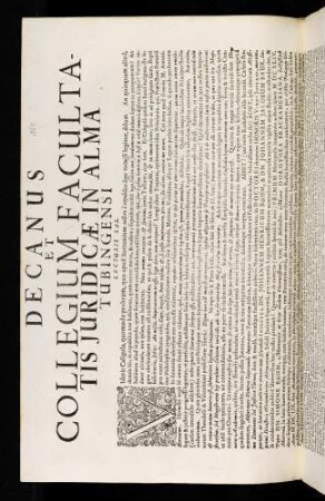 Decanus Et Collegium Facultatis Juridicae In Alma Tubingensi Lecturis Sal.