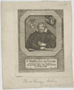 Bildnis des Matthias Hoë von Hoënegg