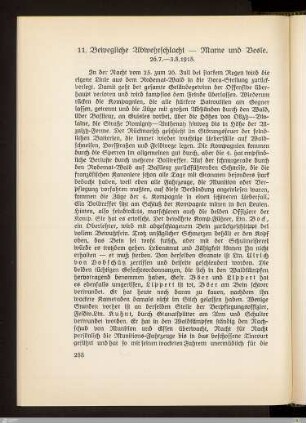 11. Bewegliche Abwehrschlacht - Marne und Vesle