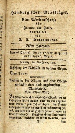 Neunter, sonst zwey und zwanzigster, Bogen